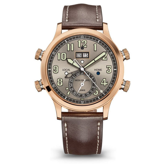 Patek Philippe Grand Complications 42.2 mm Gray Dial 18K Rose Gold   Leather Strap 5520RG-001