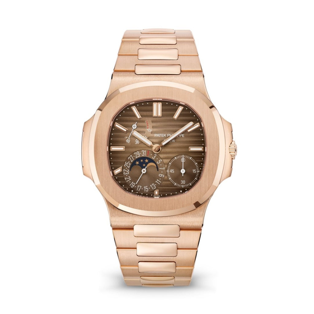 Patek Philippe Nautilus 40 mm Brown Dial 18K Rose Gold Bracelet 5712/1R-001
