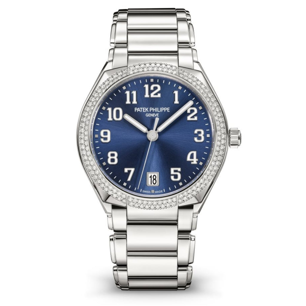 Patek Philippe Twenty~4 36 mm Blue Dial with Diamonds Stainless Steel Bracelet 7300/1200A-001
