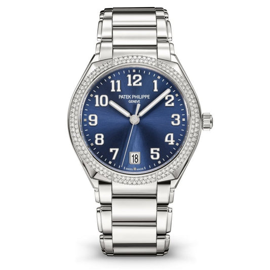 Patek Philippe Twenty~4 36 mm Blue Dial with Diamonds Stainless Steel Bracelet 7300/1200A-001