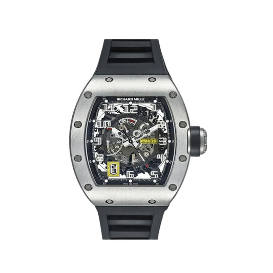 Richard Mille RM030 42.7 mm x 50 mm Transparent Dial Titanium Rubber Strap
