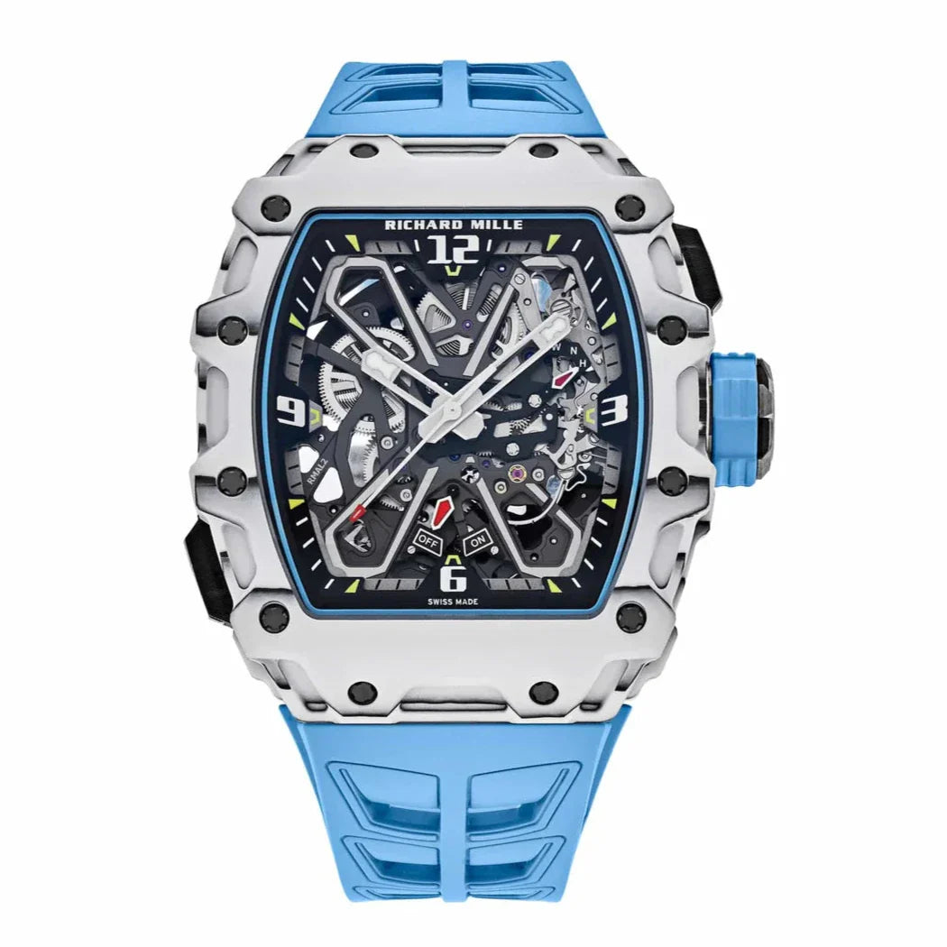 Richard Mille RM35-03 Rafa Nadal 43.15 mm x 50 mm Transparent Dial Carbon and Quartz TPT Rubber Strap