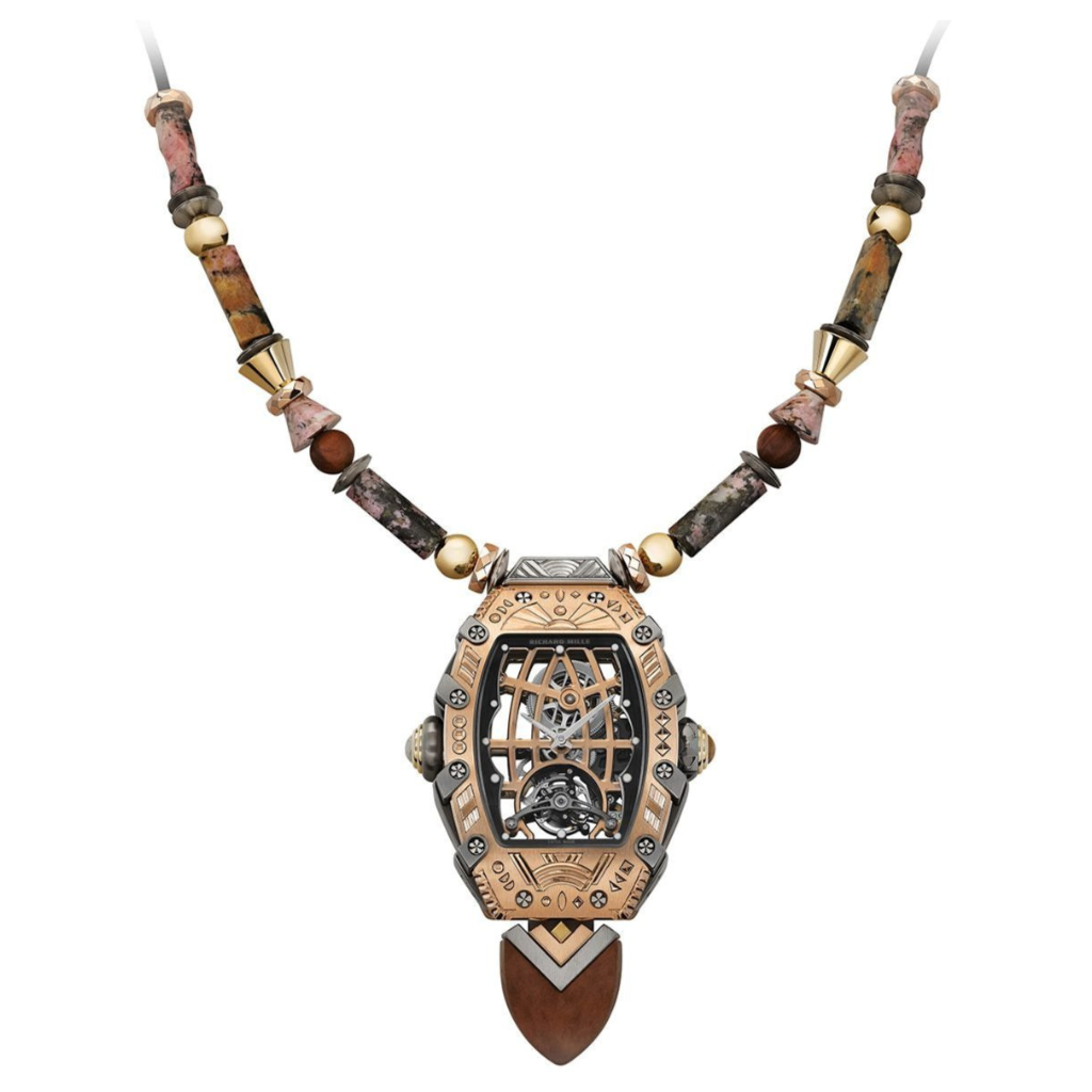 Richard Mille RMS14 Automatic Winding Tourbillon Talisman Origine 46.77 mm Transparent Dial 18K Rose Gold And Titanium Satin Strap