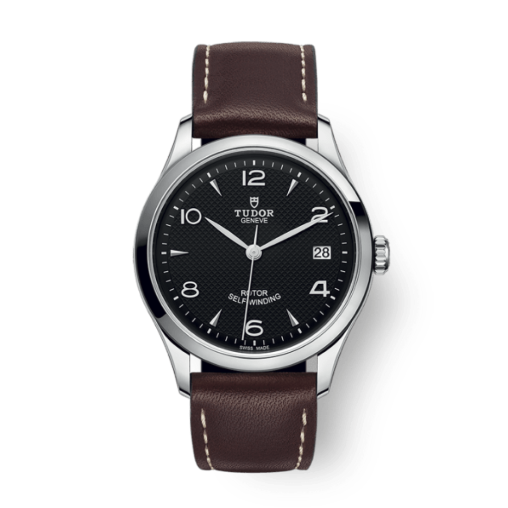 Tudor 1926 36 mm Black Dial Stainless Steel Leather Strap M91450-0008