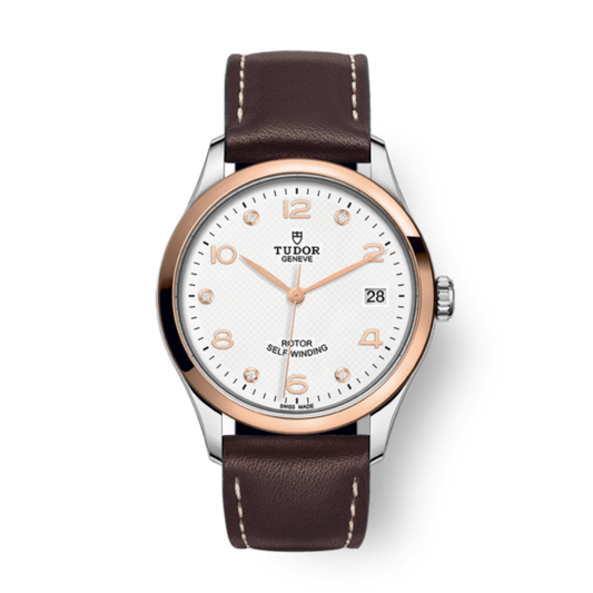 Tudor 1926 36 mm White Dial with Diamonds Stainless Steel Leather Strap M91451-0012