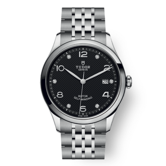 Tudor 1926 39 mm Black Dial with Diamonds Stainless Steel Bracelet M91550-0004