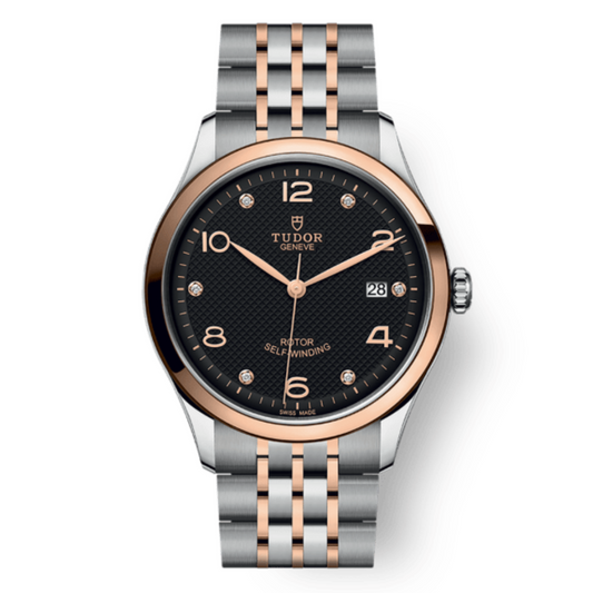 Tudor 1926 39 mm Black Dial with Diamonds Stainless Steel Bracelet M91551-0004