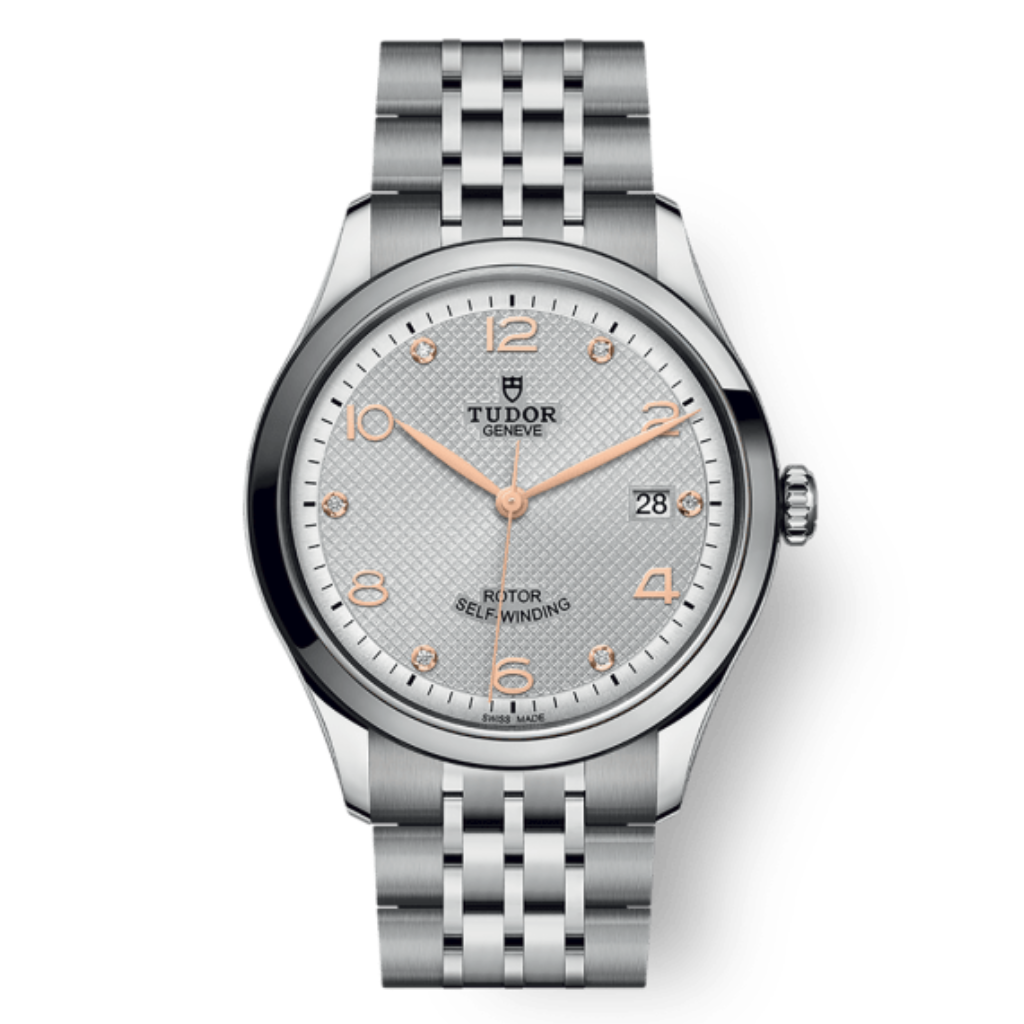 Tudor 1926 39 mm Silver Dial with Diamonds Stainless Steel Bracelet M91550-0003