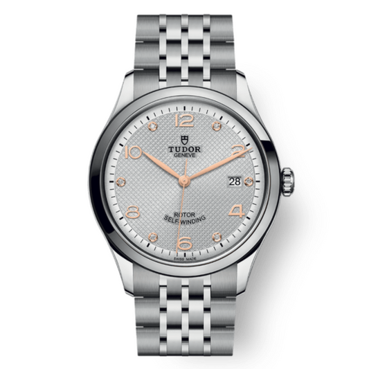 Tudor 1926 39 mm Silver Dial with Diamonds Stainless Steel Bracelet M91550-0003