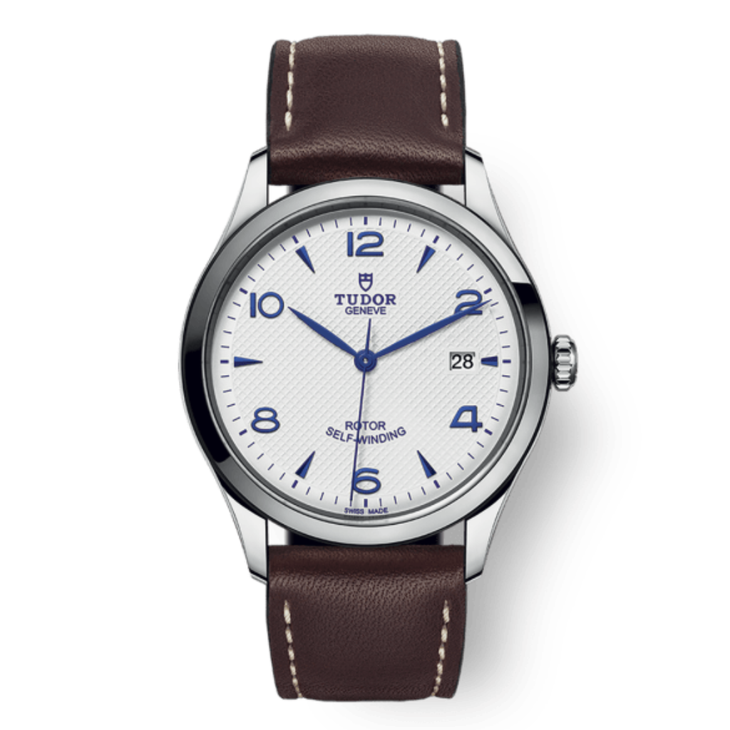 Tudor 1926 39 mm White Dial Stainless Steel Leather Strap M91550-0010