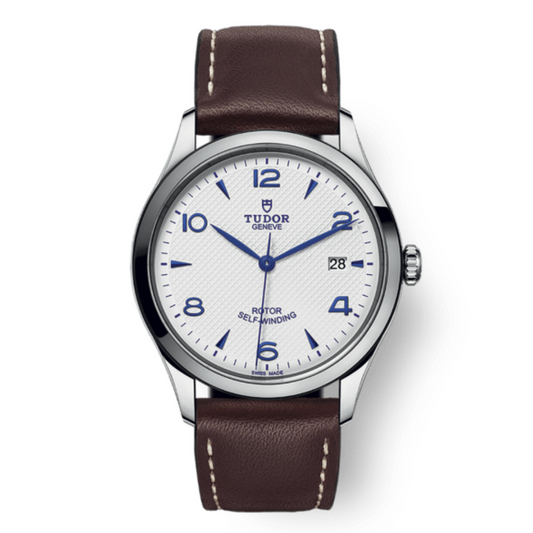 Tudor 1926 39 mm White Dial Stainless Steel Leather Strap M91550-0010