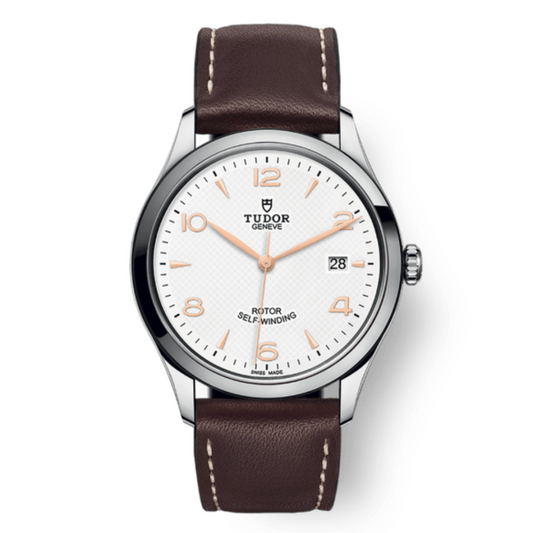 Tudor 1926 39 mm White Dial Stainless Steel Leather Strap M91550-0012