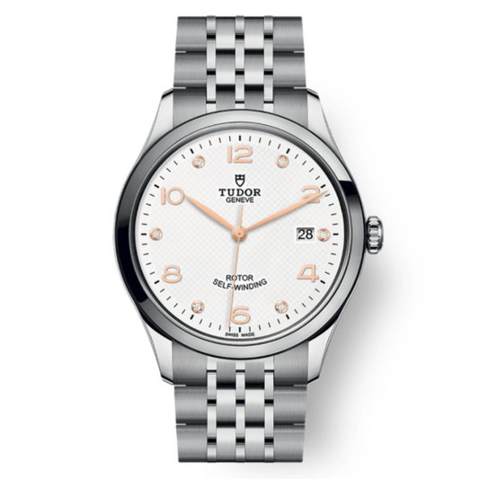 Tudor 1926 39 mm White Dial with Diamonds Stainless Steel Bracelet M91550-0013