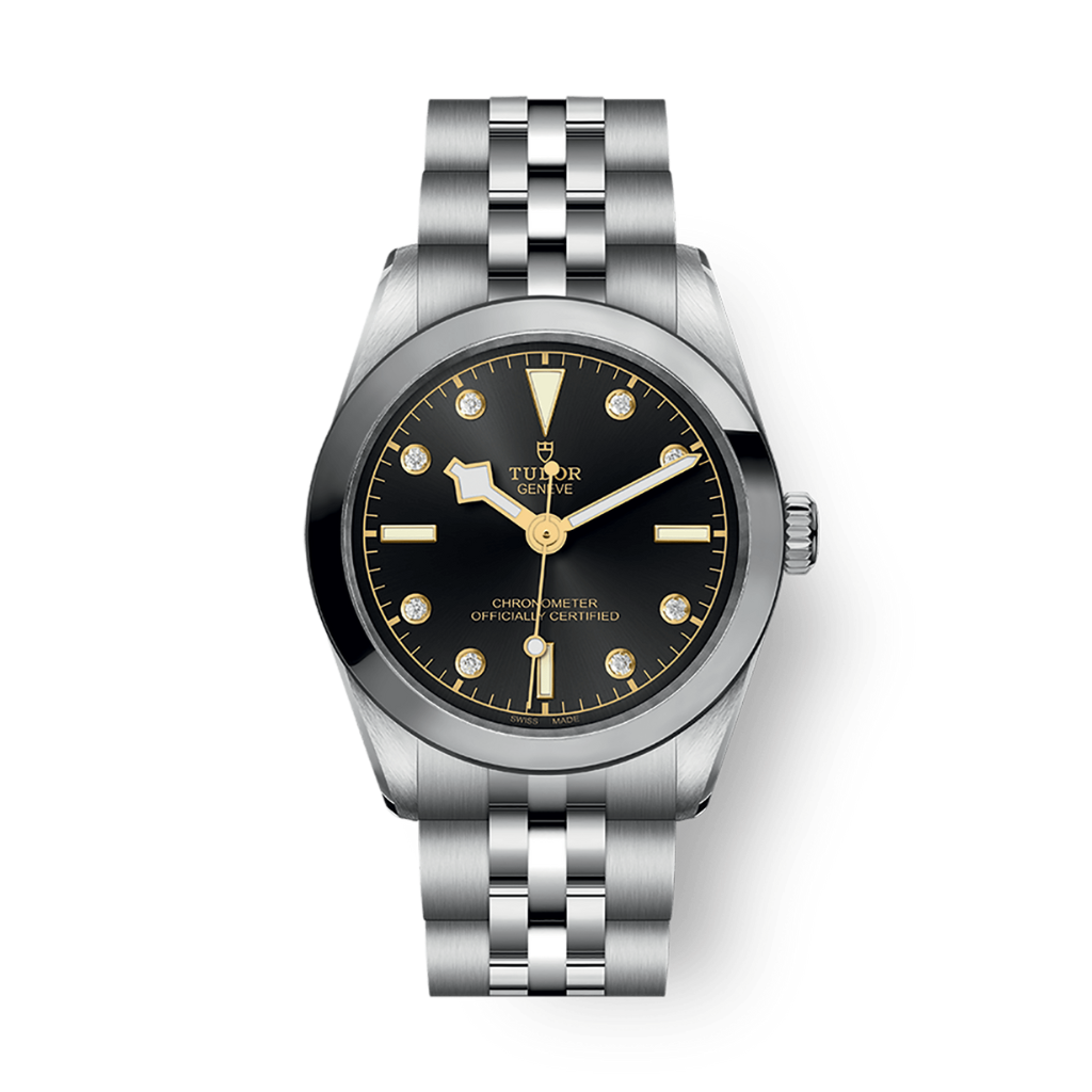 Tudor Black Bay 31 mm Black Dial with Diamonds Stainless Steel Bracelet M79600-0004