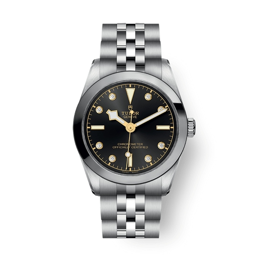 Tudor Black Bay 31 mm Black Dial with Diamonds Stainless Steel Bracelet M79600-0004