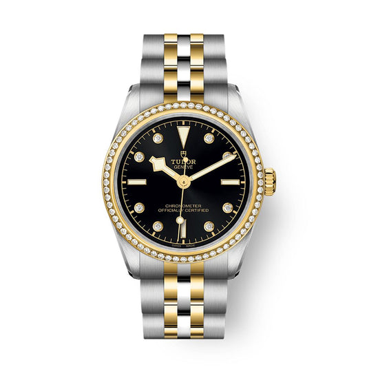 Tudor Black Bay 31 S&G 31 mm Black Dial with Diamonds Stainless Steel Bracelet M79613-0005