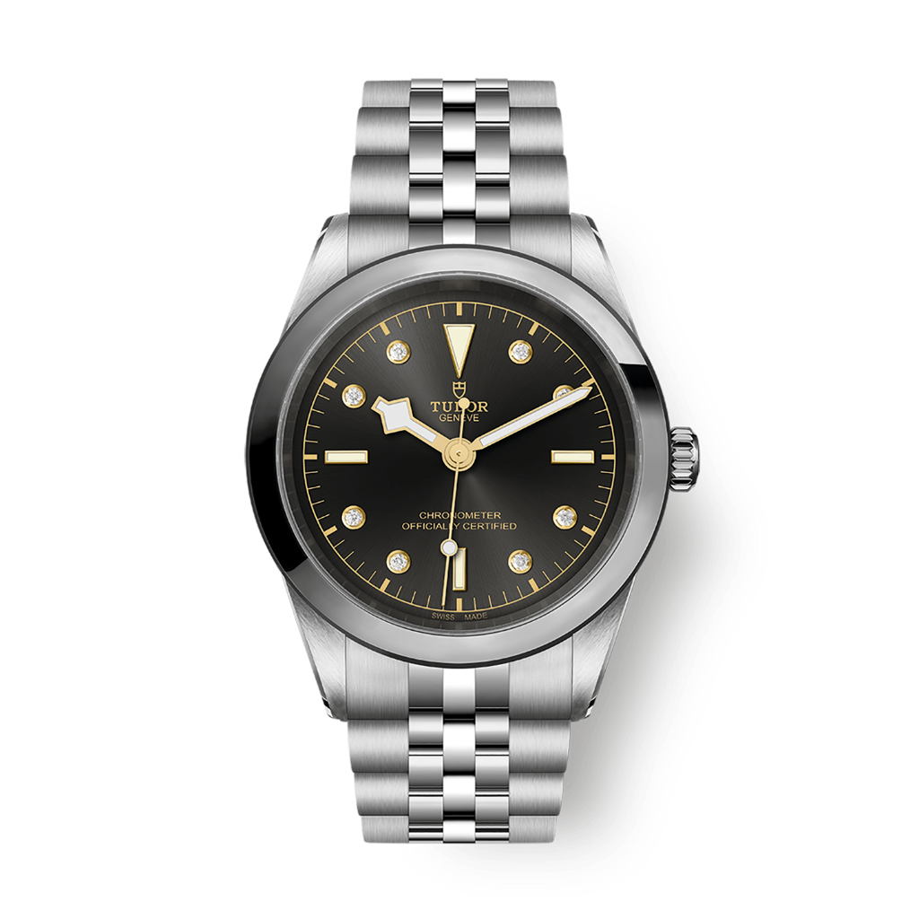 Tudor Black Bay 41 mm Black Dial with Diamonds Stainless Steel Bracelet M79680-0004