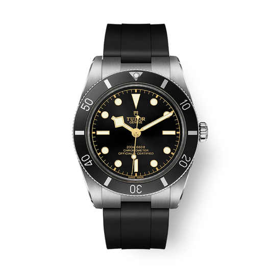 Tudor Black Bay 54 37 mm Black Dial Stainless Steel Rubber Strap M79000N-0002
