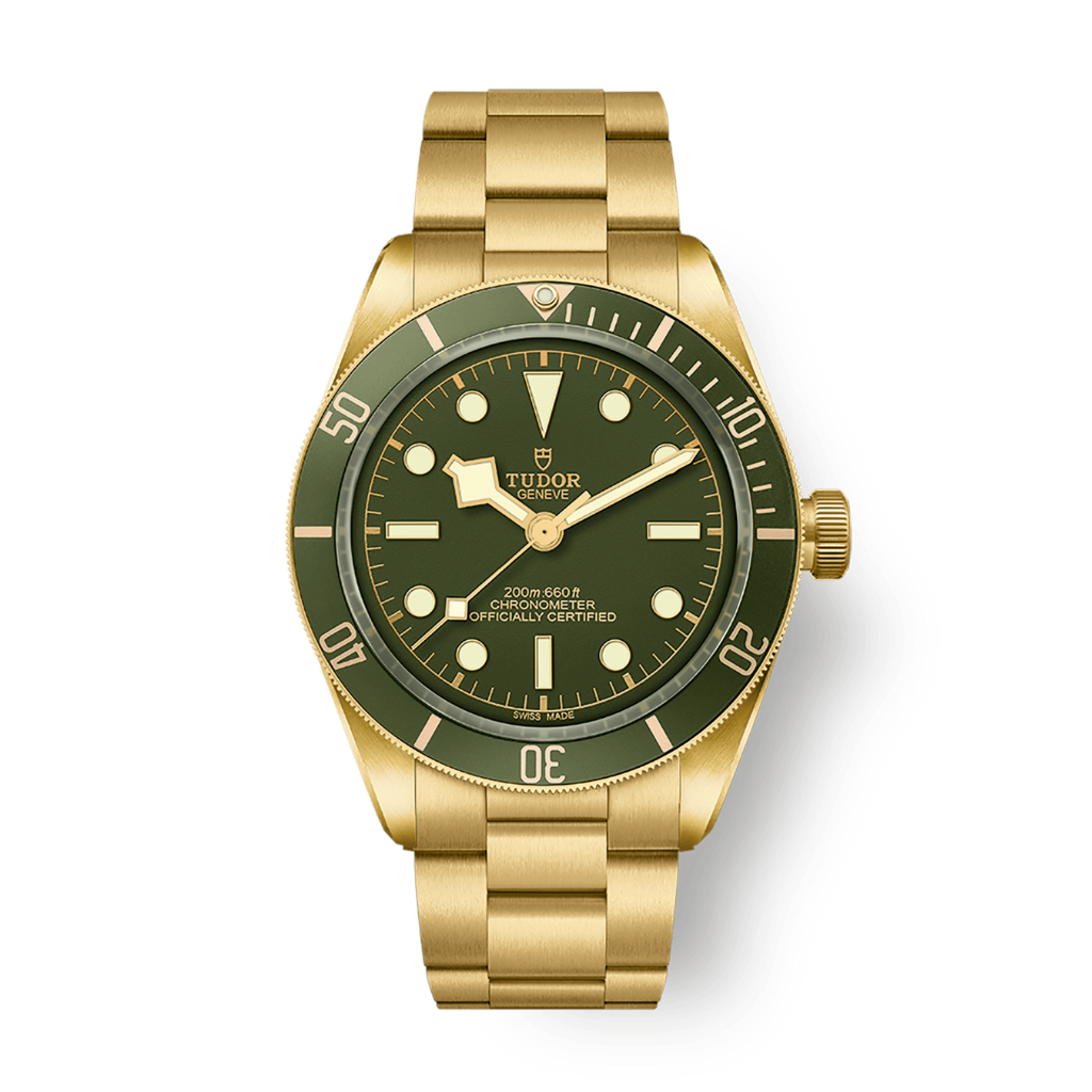 Tudor Black Bay 58 18K 39 mm Green Dial 18k Yellow Gold Bracelet M79018V-0006