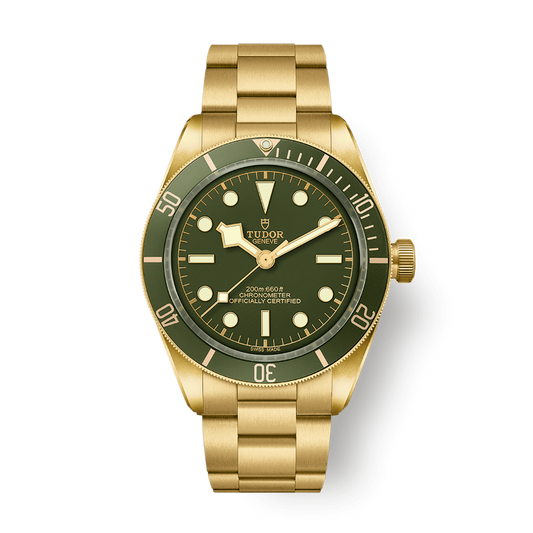 Tudor Black Bay 58 18K 39 mm Green Dial 18k Yellow Gold Bracelet M79018V-0006