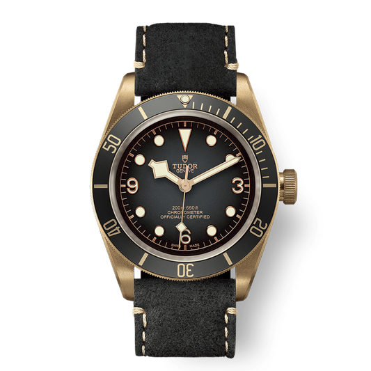 Tudor Black Bay Bronze 43 mm Slate Grey Dial Bronze Leather Strap M79250BA-0001