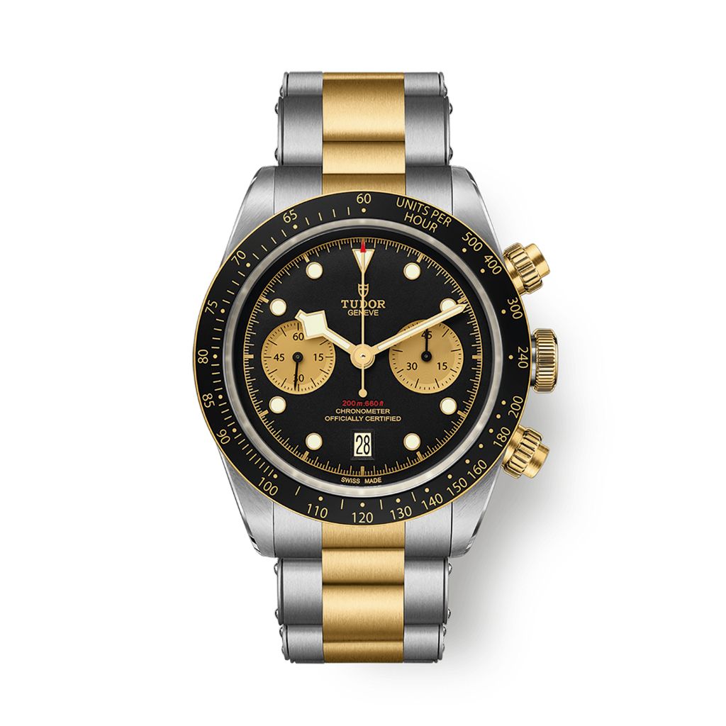 Tudor Black Bay Chrono S&G 41 mm Black Dial Stainless Steel Bracelet M79363N-0001