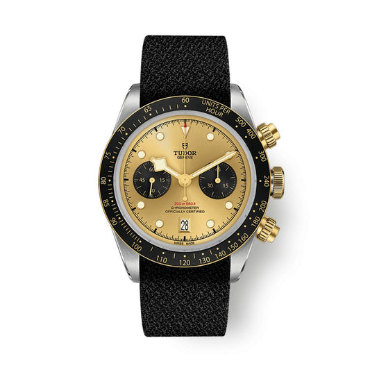 Tudor Black Bay Chrono S&G 41 mm Champagne Dial Stainless Steel Fabric Strap M79363N-0006