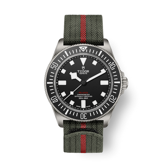 Tudor Pelagos FXD 42 mm Black Dial Titanium Fabric Strap M25717N-0001