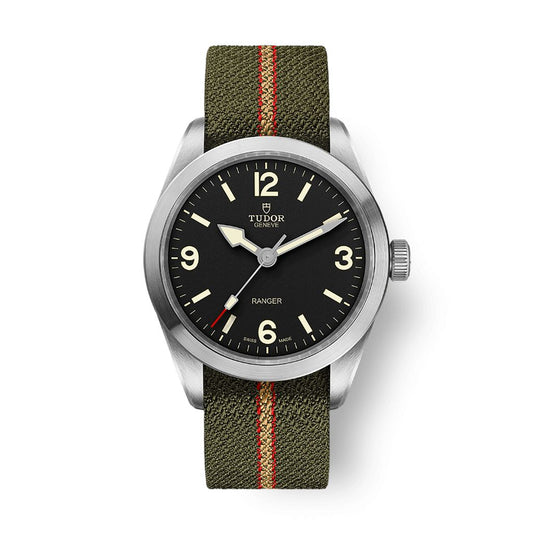 Tudor Ranger 39 mm Black Dial Stainless Steel Fabric Strap M79950-0003