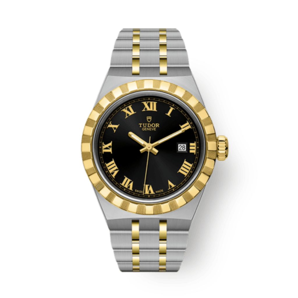 Tudor Tudor Royal 28 mm Black Dial Stainless Steel Bracelet M28303-0003