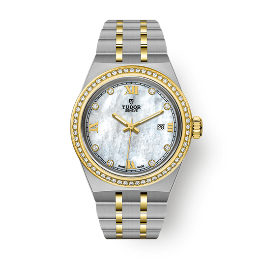 Tudor Tudor Royal 28 mm White Mother-Of-Pearl Dial with Diamonds Stainless Steel Bracelet M28323-0001