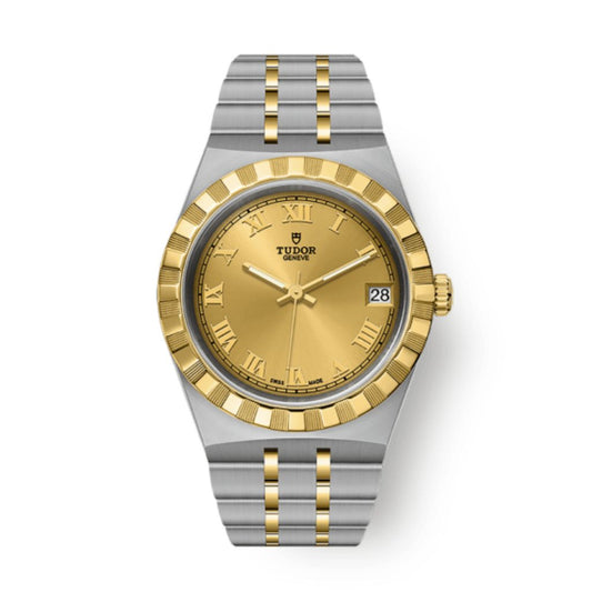 Tudor Tudor Royal 34 mm Golden Dial Stainless Steel Bracelet M28403-0004