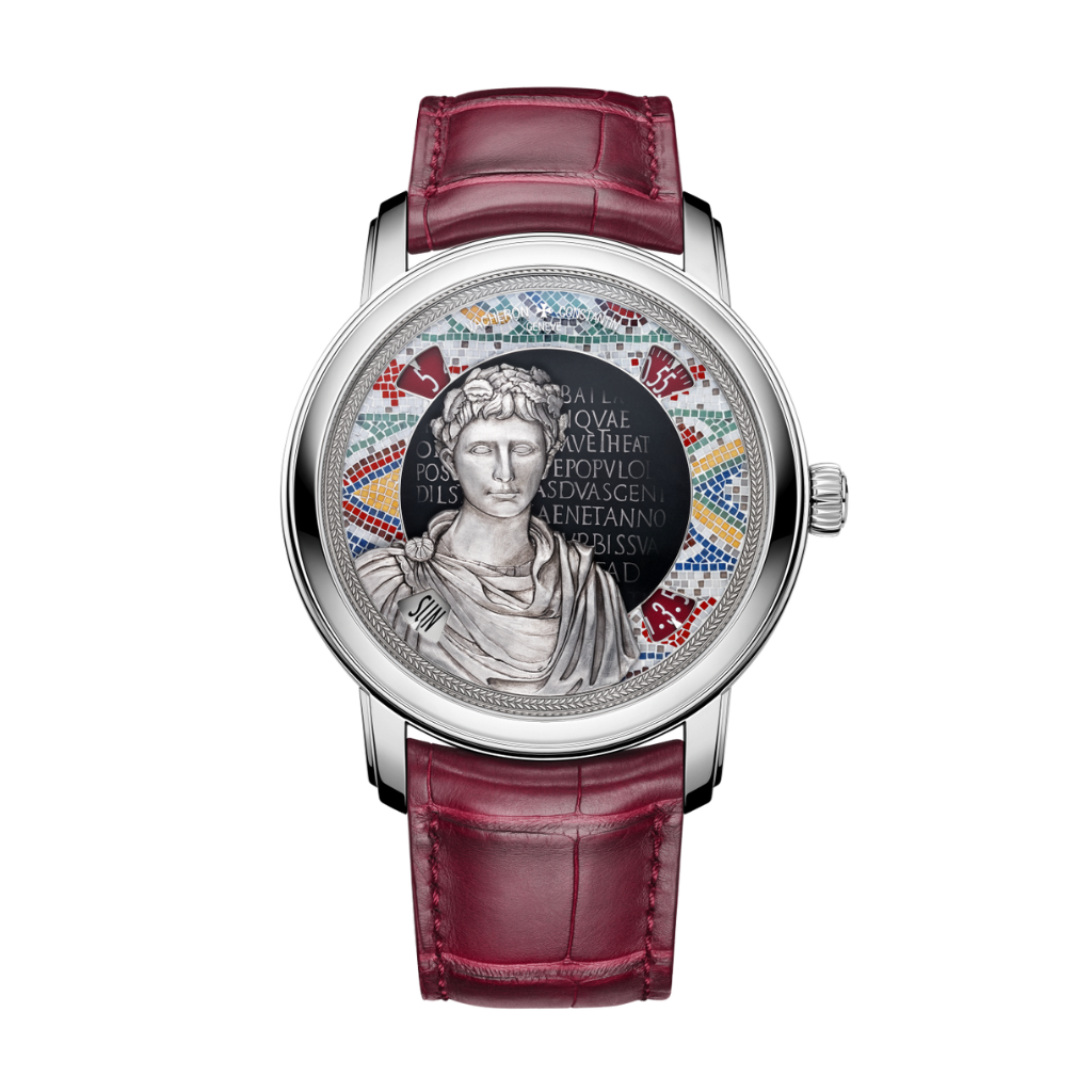 Vacheron Constantin Métiers d'Art Tribute to great civilisations - Buste d'Auguste 42 mm Silver Dial White Gold   Leather Strap 7620A/000G-B929