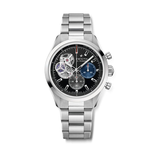 Zenith CHRONOMASTER OPEN 39.5 mm Black Dial Stainless Steel Bracelet 03.3300.3604/21.M3300