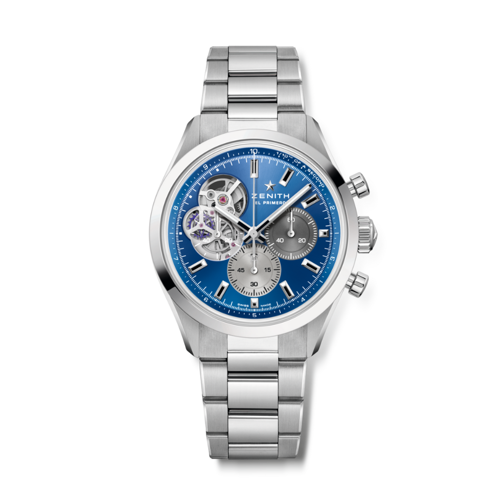 Zenith CHRONOMASTER OPEN 39.5 mm Blue Dial Stainless Steel Bracelet 03.3300.3604/51.M3300
