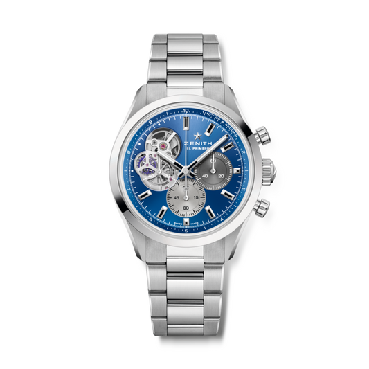 Zenith CHRONOMASTER OPEN 39.5 mm Blue Dial Stainless Steel Bracelet 03.3300.3604/51.M3300