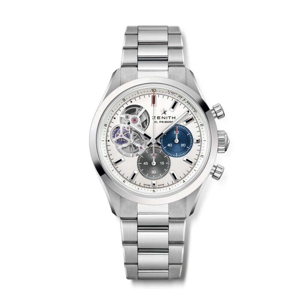 Zenith CHRONOMASTER OPEN 39.5 mm Silver Dial Stainless Steel Bracelet 03.3300.3604/69.M3300
