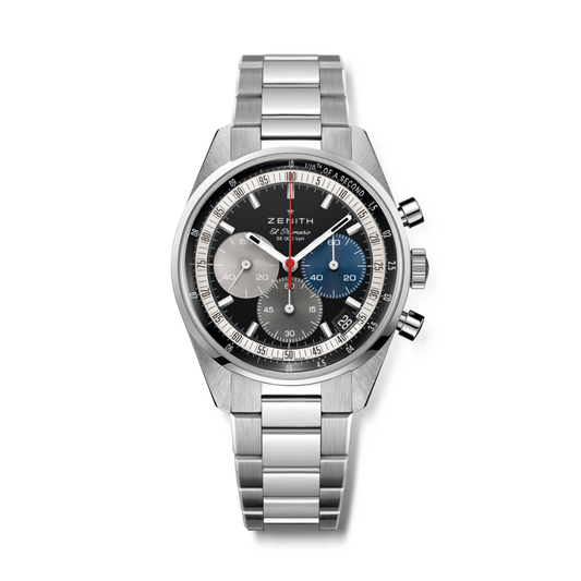 Zenith CHRONOMASTER ORIGINAL 38 mm Black Dial Stainless Steel Bracelet 03.3200.3600/22.M3200