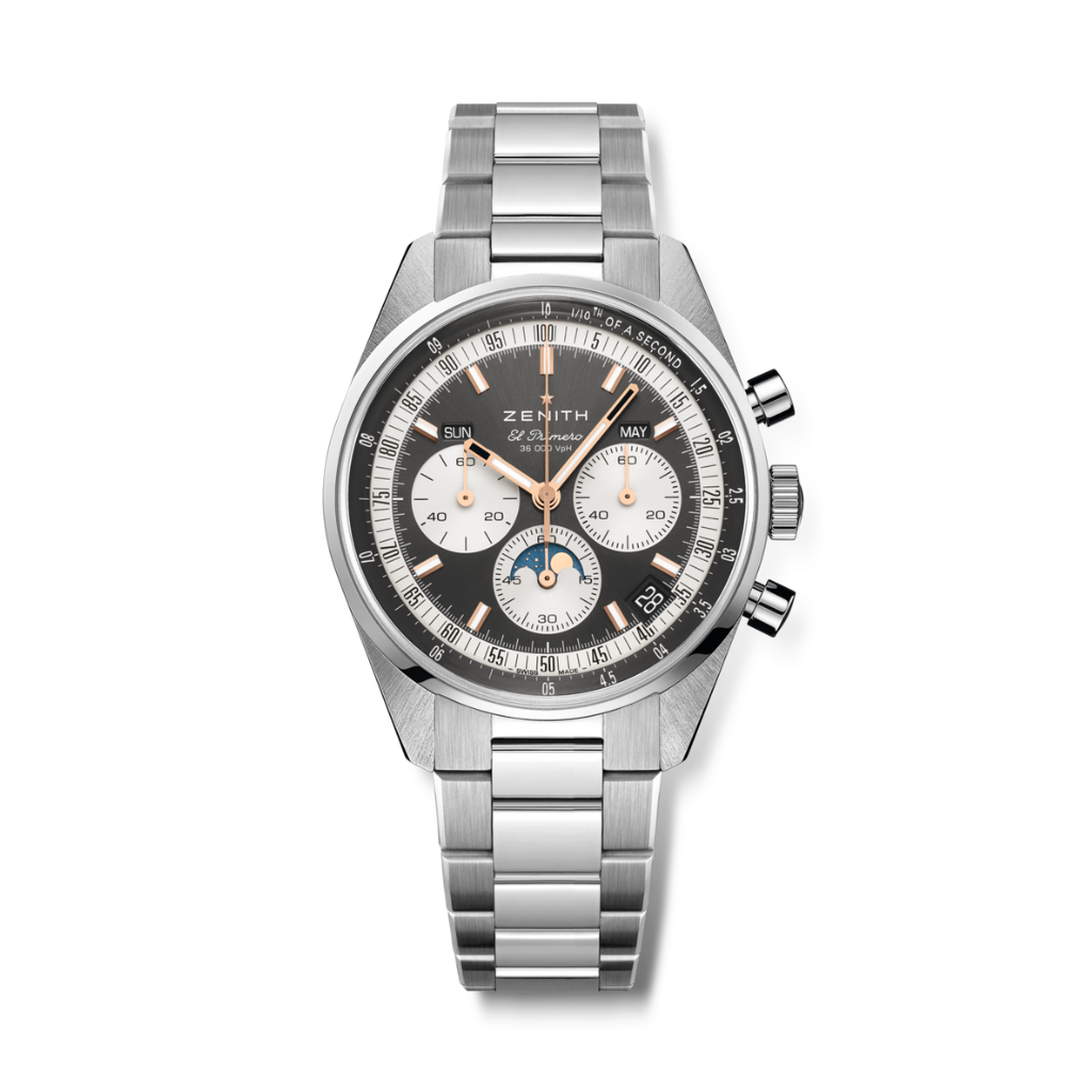 Zenith CHRONOMASTER ORIGINAL 38 mm Grey Dial Stainless Steel Bracelet 03.3400.3610/39.M3200