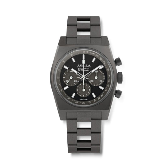 Zenith CHRONOMASTER REVIVAL SHADOW 37 mm Black Dial Titanium Bracelet 97.T384.4061/21.M384