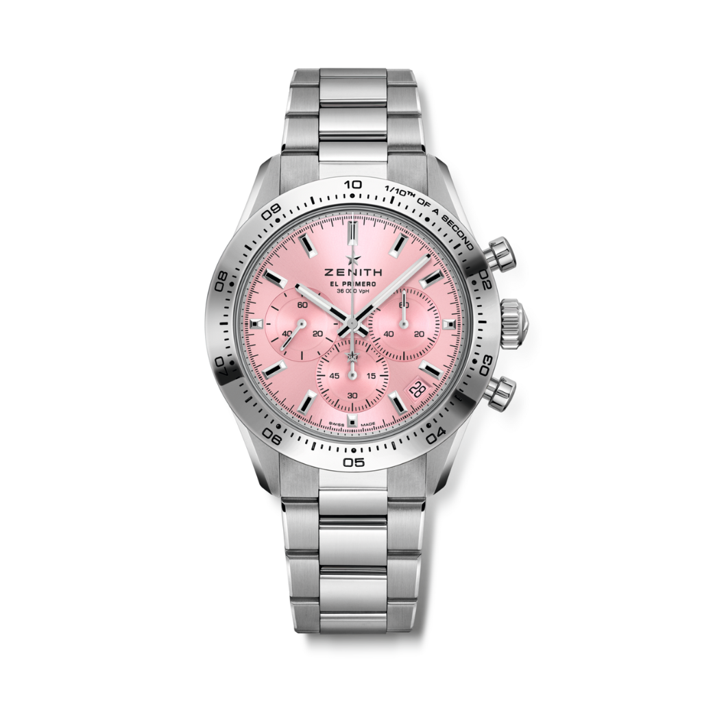 Zenith CHRONOMASTER SPORT 41 mm Pink Dial Stainless Steel Bracelet 03.3109.3600/18.M3100