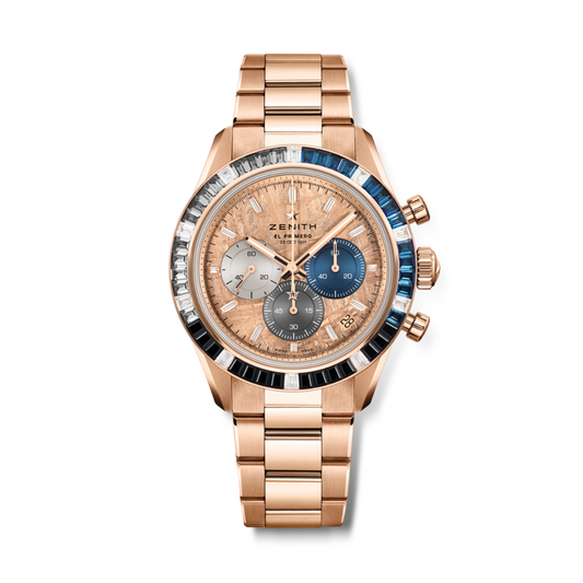 Zenith CHRONOMASTER SPORT 41 mm Pink Dial with Diamonds 18k Rose Gold Bracelet 22.3100.3600/69.M3100