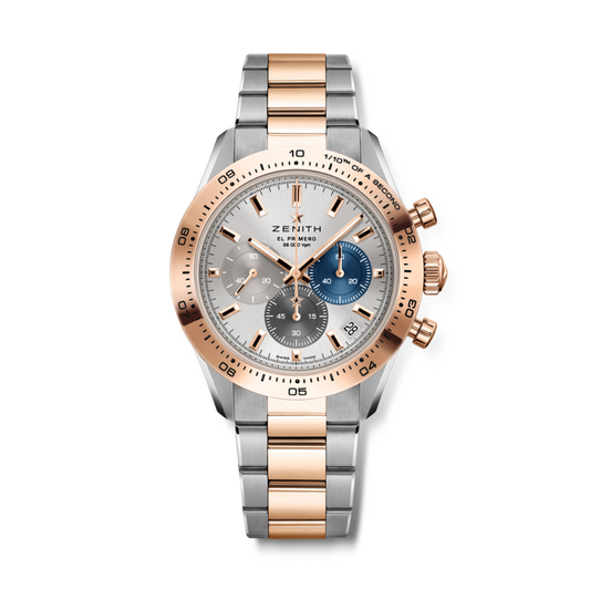 Zenith CHRONOMASTER SPORT 41 mm Silver Dial 18K Rose Gold And Stainless Steel Bracelet 51.3100.3600/69.M3100