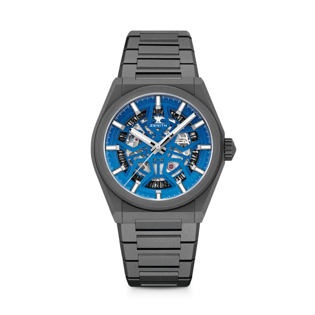 Zenith DEFY CLASSIC NIGHT SURFER 41 mm Blue Dial Microblasted Titanium Bracelet 97.9000.670/26.M9000