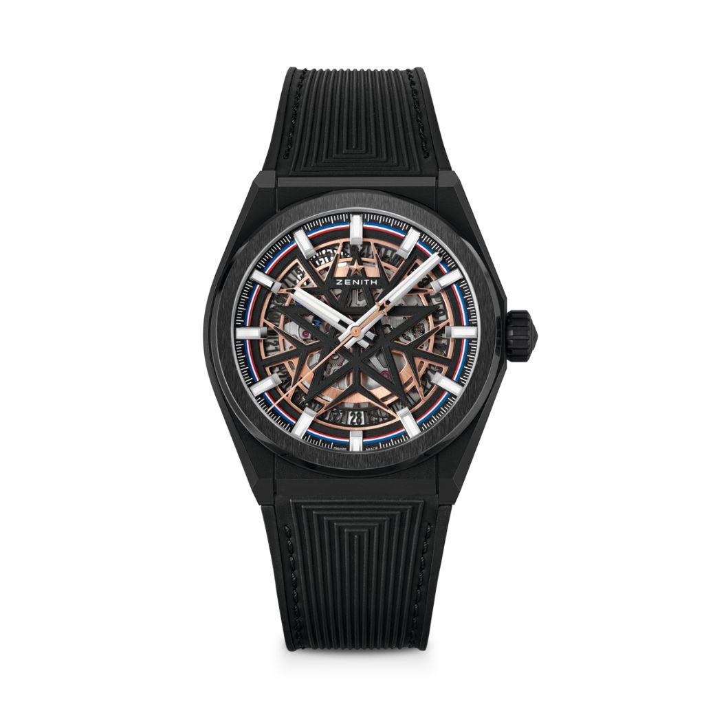 Zenith DEFY Classic Skeleton Fusalp 41 mm Black Dial Black Ceramic Rubber Strap 49.9000.670-1/22.R797