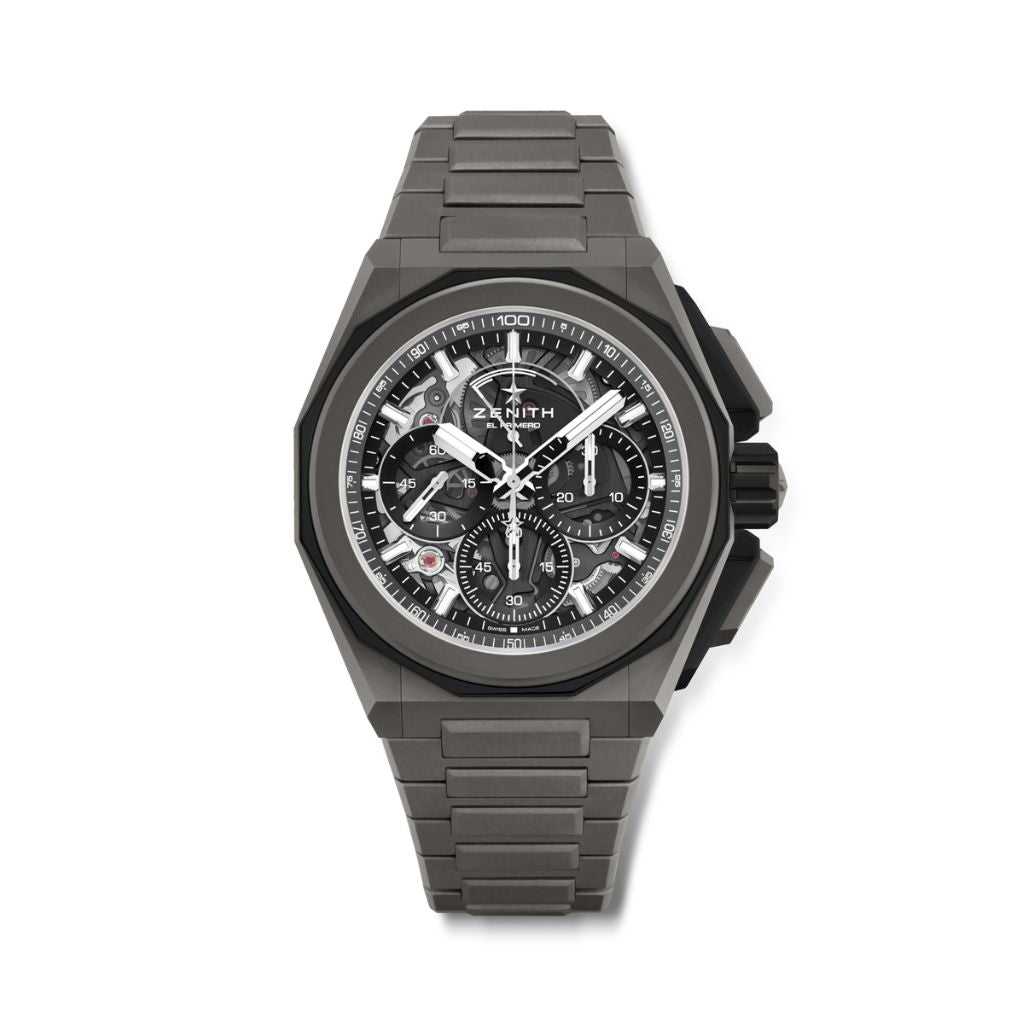 Zenith DEFY EXTREME 45 mm Black Dial Microblasted Titanium Bracelet 97.9100.9004/02.I001