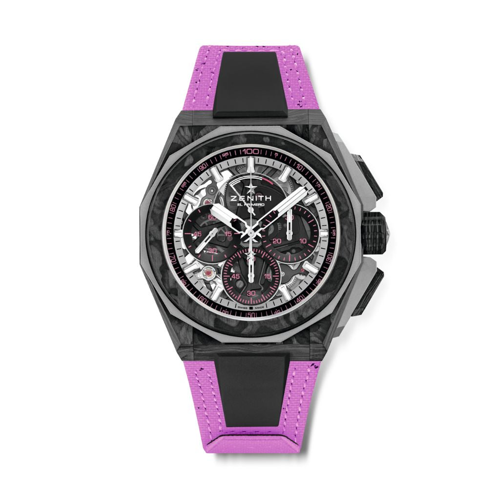 Zenith DEFY Extreme E Energy X Prix 45 mm Silver Dial Carbon & Microblasted Titanium Velcro Strap 10.9100.9004-2/24.I301