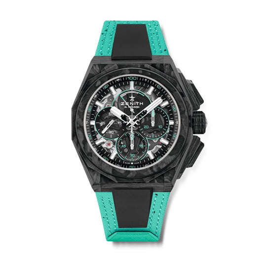Zenith DEFY Extreme E Second Edition 45 mm Black Dial Carbon Velcro Strap 10.9101.9004/60.I310