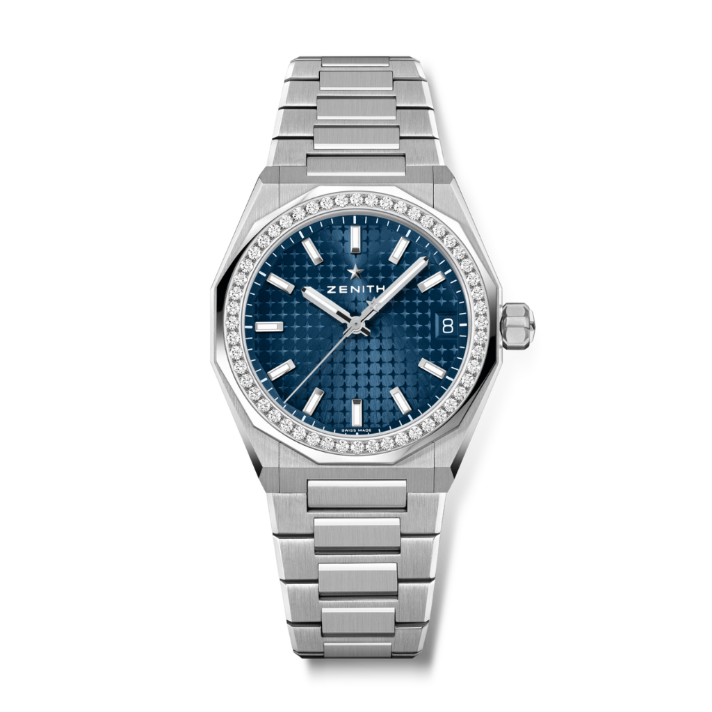 Zenith DEFY SKYLINE 36 mm Blue Dial with Diamonds Stainless Steel Bracelet 16.9400.670/51.I001