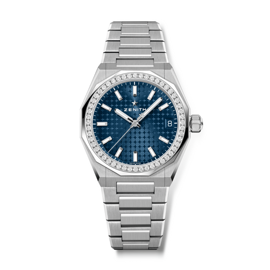 Zenith DEFY SKYLINE 36 mm Blue Dial with Diamonds Stainless Steel Bracelet 16.9400.670/51.I001